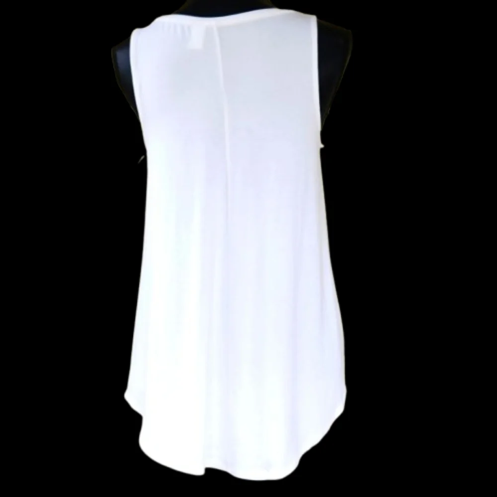 NEW Swing Luxe 'Calla Lily' Graphic Sleeveless Tee (M) - Picture 6 of 12